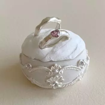 1 шт. Нерегулярное плиссированное кольцо Love Zircon для женщин, простое легкое роскошное кольцо 17mm серебряный