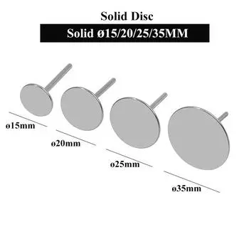 1 шт., нержавеющая сталь, 3/32 дюйма, круглые металлические дисковые сверла для ногтей, аксессуары 15 мм, 20 мм, 25 мм, 35 мм