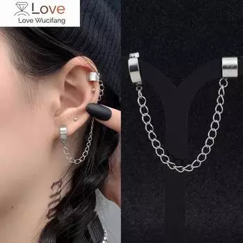 1 шт. Нержавеющая сталь безболезненные серьги-клипсы для ушей для мужчин и женщин панк серебряный цвет не пирсинг поддельные серьги ювелирные изделия подарки