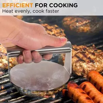 1 шт. Нержавеющая сталь Гамбургер Пресс для мяса Гамбургер Пресс Кухонные гаджеты Мясной пирог Make Кухонные принадлежности Принадлежности для приготовления пищи