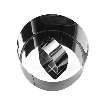 1 шт., нержавеющая сталь, кольцо для мусса, форма для торта с толкающей пластиной, инструменты для выпечки тортов своими руками