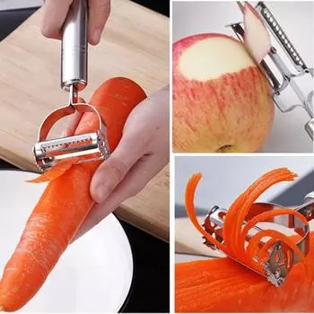 1 шт. Нержавеющая сталь Овощечистка Креативный Новый Удобный Овощечистка Строгальный Нож Кухонные Гаджеты Кухонные Овощи И Фрукты Соскребание