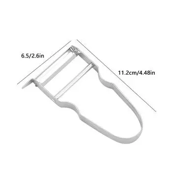 1 шт. Нержавеющая сталь Овощечистка Кухонная Овощечистка Фруктов Картофелерезка Морковь Очиститель Многофункциональные Кухонные Принадлежности серебряный