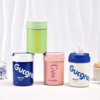 1 шт., нержавеющая сталь, шейкер, кофейная чашка, износостойкая, студенческий подарок, портативная мини-трубочка, вакуумная кружка, двойной термос