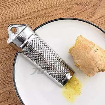 1 шт., нержавеющая сталь, универсальный ручной терочный станок для мускатного ореха, цитрусовых, имбиря, многофункциональный рубанок для имбиря, чеснока, орехов для кухни серебряный
