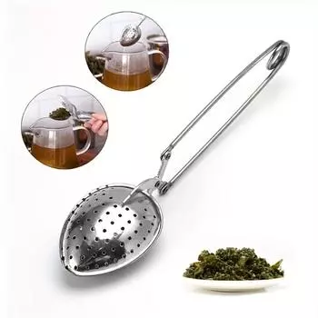 1 шт. Нержавеющая сталь в форме сердца ложка для заваривания чая, ситечко для чая, прочный фильтр для травяного чая, кухонный гаджет для ресторанов,