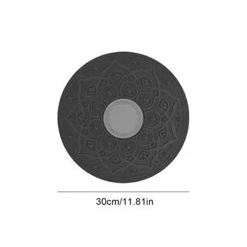 1 шт. нескользящая балансировочная доска качающаяся балансировочная доска балансировочный тренажер портативная стабилизирующая доска для упражнений на все тело серый