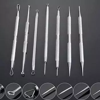 1 шт. Нескользящая игла для удаления прыщей из нержавеющей стали, акне, угрей, инструмент