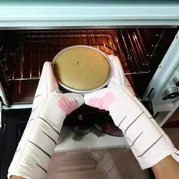 1 шт., нескользящая нескользящая нескользящая перчатка для духовки, кухонная микроволновая печь, варежка для выпечки Cat Paw