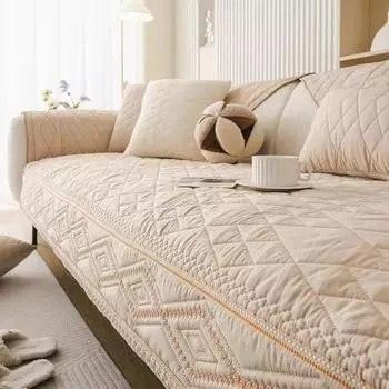 1 шт. нескользящий однотонный чехол для дивана, кровати для собак, одеяло для домашних животных с нескользящей спинкой для мебели, кровати, дивана, комбинированных чехлов 1seat 70x70cm хаки