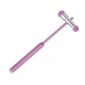 1 шт., неврологический массаж, коленный толчок, перкуссионные рефлексы, диагностический перкуссионный инструмент, инструмент для исследования нерва, рефлексный молоток, медицинский розовый