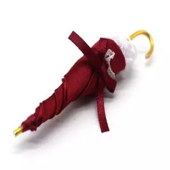 1 шт. Нежные аксессуары для кукольного домика, праздничный подарок 1:12 Миниатюрный кукольный зонтик Royal Lady Lace