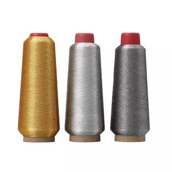 1 шт., нить для вышивки крестиком, Золотая, серебряная нить 150d 3200 м, нить для вышивания, бирка, нить для подарочной упаковки, золотая и серебряная нить, полиэстер