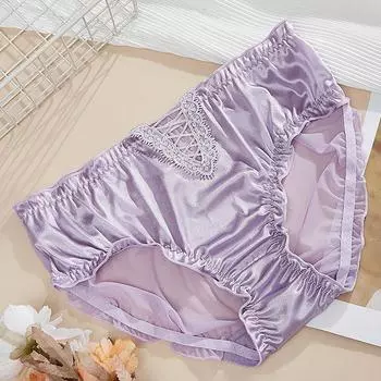 1 шт., нижнее белье из хлопка, нижнее белье, трусики, кружевные трусы с высокой талией, без следов, 1 шт.
