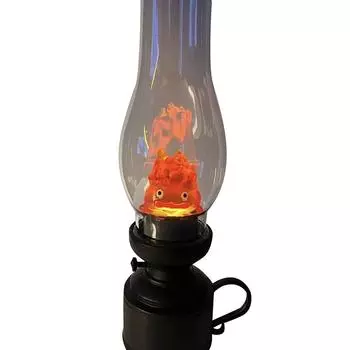 1 шт. ночник с изображением аниме-пламя, декоративная лампа, ходячий замок Хаула, керосиновая свеча, лампа для спальни и дома