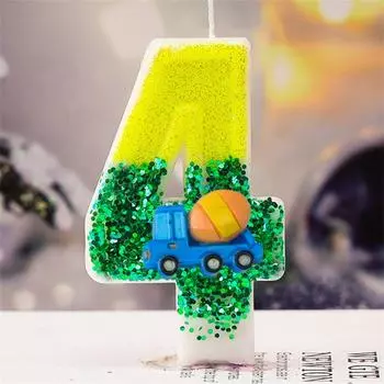 1 шт. Номер 0 1 2 3 4 5 6 7 8 9 зеленая большая свеча детские свечи для мальчика для блесток день рождения воспоминания украшение торта свечи