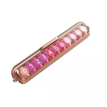 1 шт., номерной знак для мобильного телефона, украшение интерьера, розовое украшение, скрытый ночник для автомобиля, аксессуары для временных парковочных карт розовый