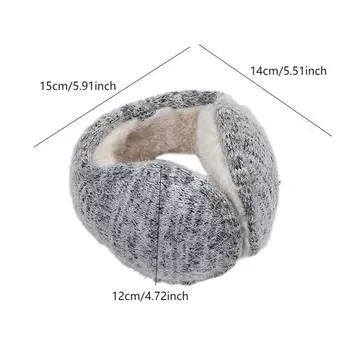 1 шт. Носите утеплители для ушей и складные наушники после сохранения тепла, одежда, аксессуары, женская мода, зимние теплые наушники One Size темно-серого