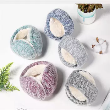 1 шт. Носите утеплители для ушей и складные наушники после сохранения тепла, одежда, аксессуары, женская мода, зимние теплые наушники One Size темно-серого