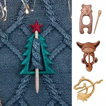 1 шт. Новая брошь-булавка для шали, рождественская елка, пряжка для шарфа, креативные поделки, ювелирные изделия