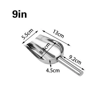 1 шт. Новая домашняя лопатка для льда из нержавеющей стали 304, утолщенная многофункциональная ложка для чая, еды, муки, попкорна, дыни, семян, совок для конфет