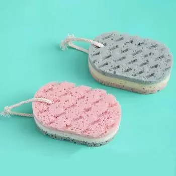 1 шт. Новая губка для ванны, шарик для душа, для пилинга всего тела, массажная щетка, скруббер, прочные аксессуары для ванной комнаты зелёный