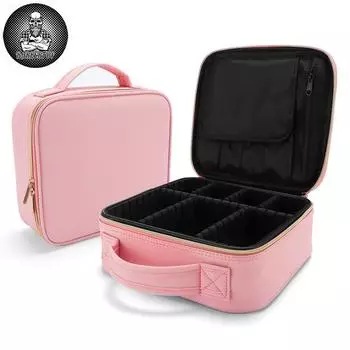 1 шт. новая косметичка для женщин, качественный водонепроницаемый дорожный футляр для макияжа, большая вместимость, косметическое хранилище, аксессуары для инструментов художника красоты розовый