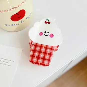 1 шт. Новая летняя новая заколка для волос в виде мороженого, нишевый дизайн, сладкая заколка-конус, милая заколка-акула, заколка для волос