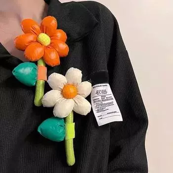 1 шт., новая милая брошь ручной работы из ткани с цветком, аксессуары, креативный свитер, одежда, броши, украшения, вечерние украшения, подарок