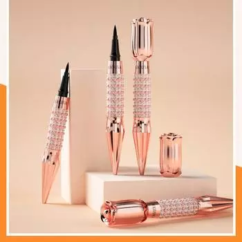 1 шт., новая модная жидкая черная подводка для глаз, водостойкая долговечная ручка для макияжа, матовая косметика для девочек, гладкая, быстросохнущая, красота