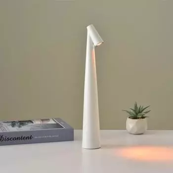 1 шт., новая настольная лампа с перекрестными границами, роскошная, высокая, атмосферная, портативная, простая зарядка, декоративная, сенсорная, ночник белый