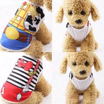 1 шт. новая одежда для домашних животных, дышащая, сетчатая, для маленьких собак, кошек, милая летняя футболка, жилет, плюшевый питомец, разные щенки, ручная работа XL