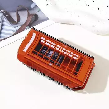 1 шт. Новая ретро заколка для волос в виде красной телефонной будки Ankela, креативная и персонализированная повязка на голову, зажим-акула