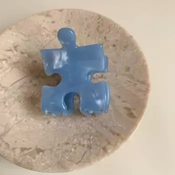 1 шт. Новая заколка для волос в корейском стиле, зажим в форме пазла, маленький зажим-акула, высококачественный зажим-блок