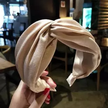 1 шт. Новая женская повязка на голову Твист Повязка для волос Милая с узлом Крест Накидка на голову из ткани Повязка для волос Обруч для волос Повязка на голову 3