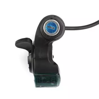 1 шт. новейшая дроссельная заслонка для электровелосипеда с дисплеем питания от батареи, ручки для большого пальца, универсальные 12 В/24 В/36 В/48 В/60 В/72 В 1*1*1