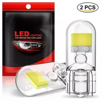 1 шт. новейшая светодиодная лампа T10 W5W Sapphire COB Drive-Free светодиодная клиновидная лампа 168 194 Led 5w5 автомобильная внутренняя купольная лампа для чтения супер яркая 12 В автомобильная лампа 6000K белый