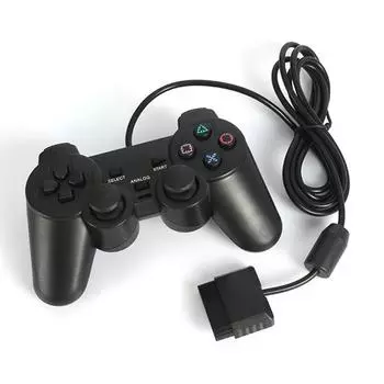 1 шт. новейший проводной геймпад для PS2 контроллер для PS2/PSX джойстик для Psone джойстик проводной контроллер чёрный
