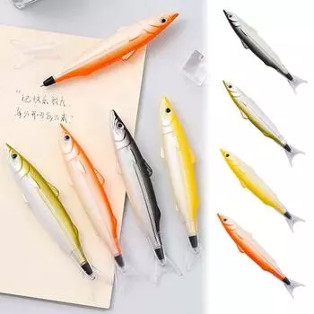 1 шт. Новинка 0,5 мм гелевая ручка симпатичная океанская рыбка шариковая ручка принадлежности Kawaii креатив для письма в офисе B5P4 Black-One size
