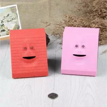 1 шт. новинка лицо копилка креативная электрическая индукционная лицо самолет копилка игрушка