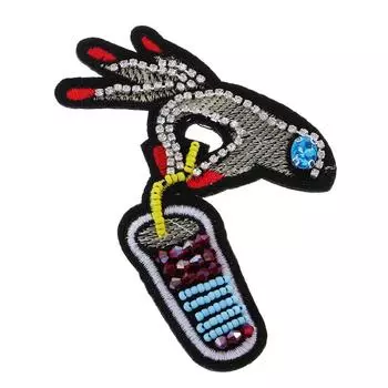 1 шт., новинка, стразы, бусины, нашивка, аппликация, пришить украшение