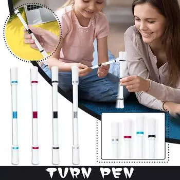 1 шт., новинка, вращающаяся игровая шариковая ручка для детей, студенческая подарочная игрушка, студенческая вращающаяся ручка для снятия давления One Size чёрный