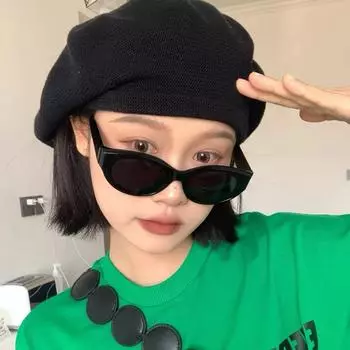 1 шт. Новое поступление, солнцезащитные очки «кошачий глаз», женские овальные очки, винтажные брендовые эллиптические квадратные солнцезащитные очки для женщин, женские очки multi чёрный