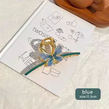 1 шт. Новые аксессуары для волос, милая заколка-бабочка, высококлассный темперамент, заколка для волос, женский затылок, большая заколка для волос