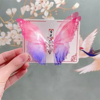 1 шт. Новые движущиеся сказочные бабочки детские заколки для волос милые заколки для волос для девочек детские головные уборы детские аксессуары для волос