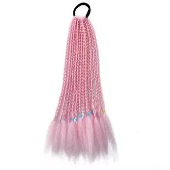 1 шт., новые грязные косы для девочек, красочные парики с завязками, хвост, детские аксессуары для волос, повязки на голову, резинки, головные уборы принцессы