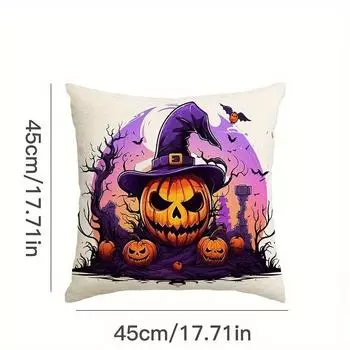 1 шт. новые льняные наволочки с изображением черепа и тыквы для вечеринок на Хэллоуин, наволочки для украшения гостиной, чехлы для подушек в спальню 450mm*450mm