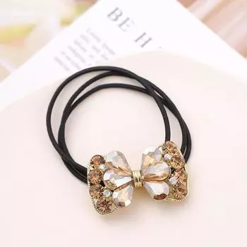 1 шт. Новые милые резинки для волос с бантиком для девочек, женские аксессуары для волос
