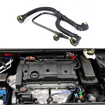 1 шт. Новые новые автомобильные выхлопные трубы картера двигателя трубы отвода отработанных газов для Citroen 1192W0/9675884280 для Peugeot 307 308 CHINA