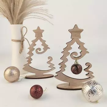 1 шт. Новые поступления рождественские украшения креативные настольные поделки домашнее украшение деревянная рождественская елка